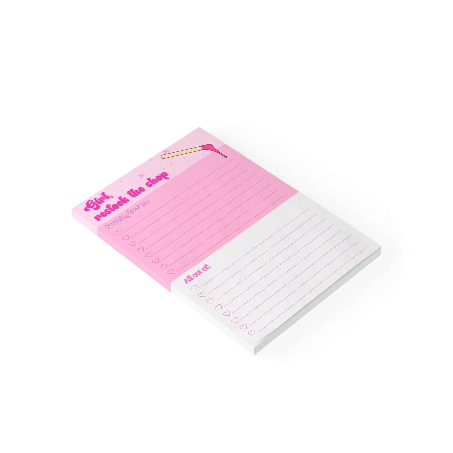 "Girl, restock the shop" Post-it® Note Pads