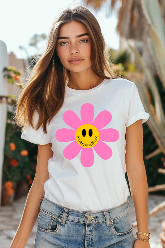 "Waxing Is Self Care Smiley Flower" Women's Waxer Esthetician T-Shirt