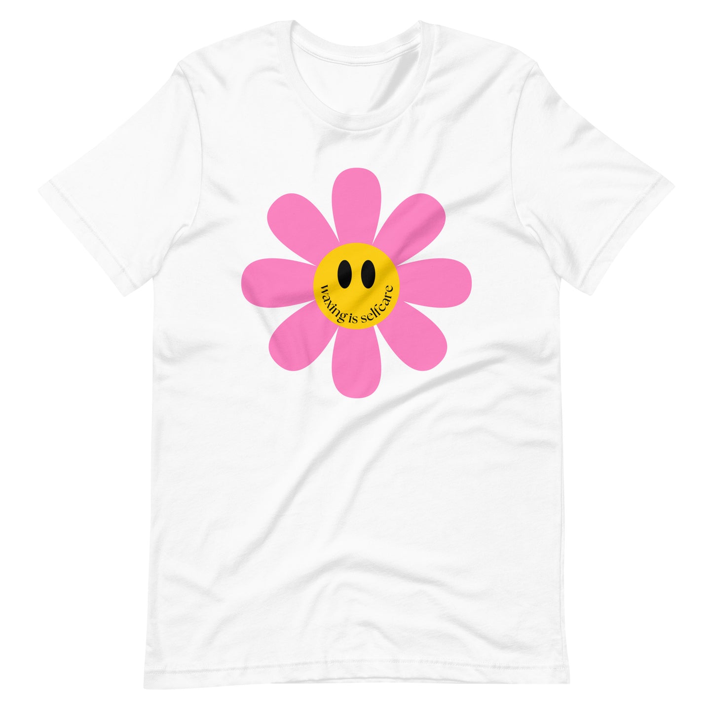 "Waxing Is Self Care Smiley Flower" Women's Waxer Esthetician T-Shirt